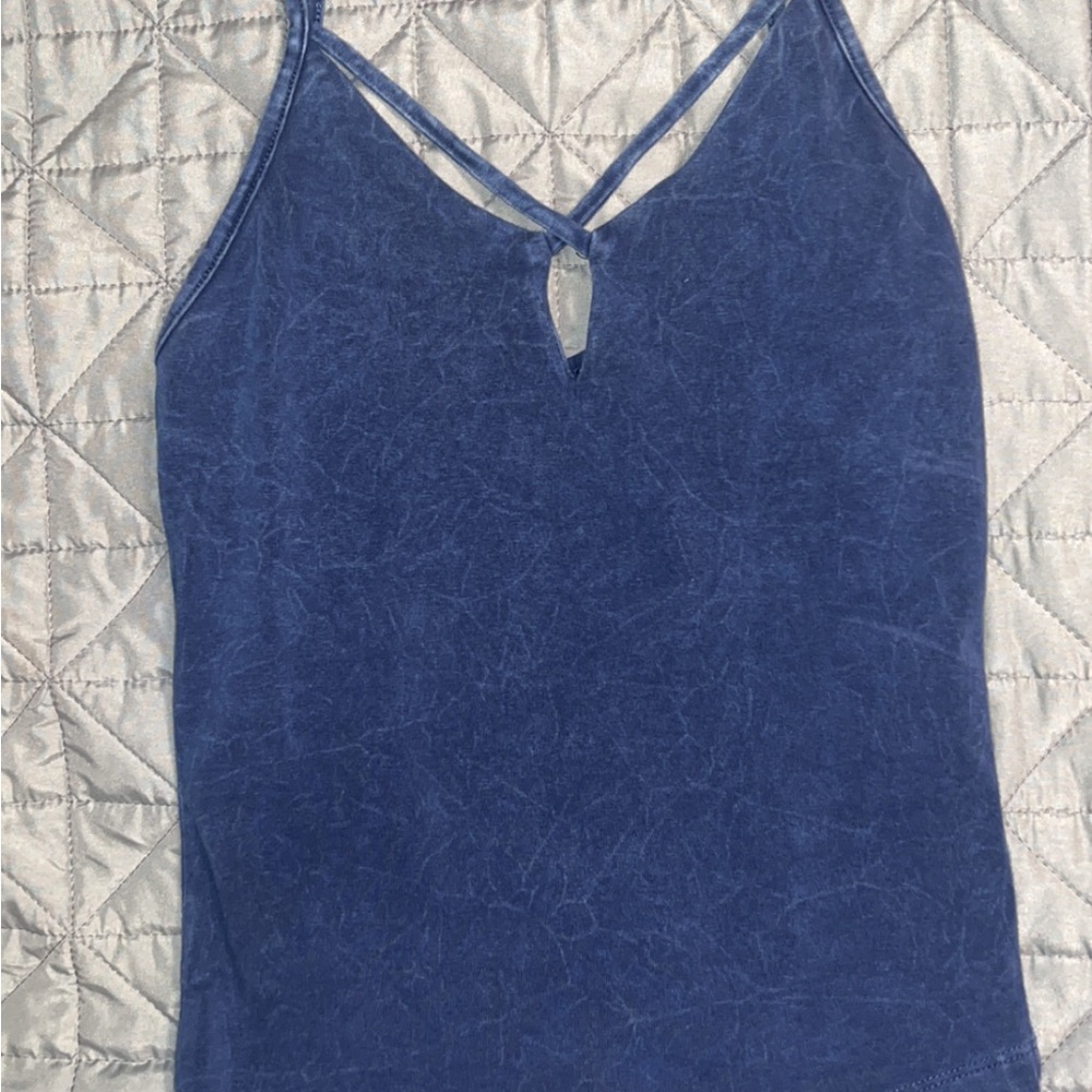 Women's Blue Strappy Top